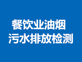 餐飲業(yè)油煙、污水排放檢